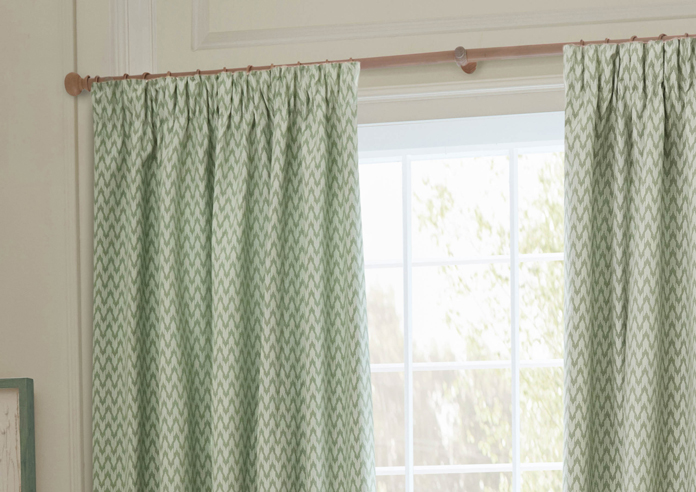 Hutton Pencil Pleat, Sage - Ready Made Curtains - Image 9